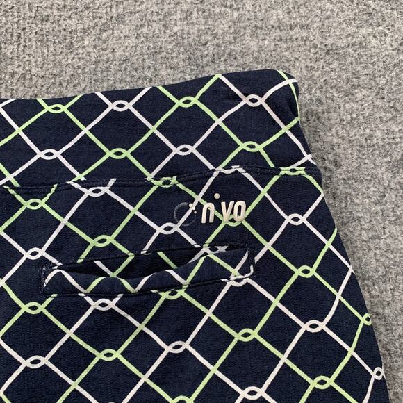 Nivo NVO Skort Womens S Small Navy Green Stretch Mesh Shorts Performance Golf - Picture 11 of 13